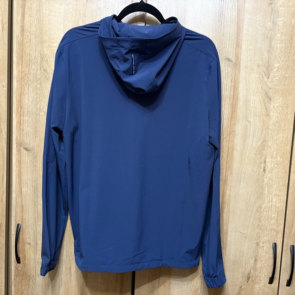 NWT Peter Millar Navy Quest Half-Zip Hoodie Golf Pullover Mens Size Medium - Picture 12 of 13